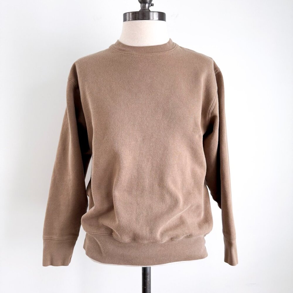 Aritzia Wilfred Free Tan Crewneck Sweatshirt Size XXS Oversized